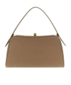 Khaite Hammered Embossed Cate Handbag In Brown