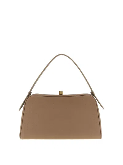 Khaite Cate Handbag In Sand