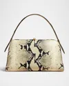 Khaite Cate Python-embossed Leather Top-handle Bag In Natural