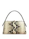 Khaite Cate Python-embossed Leather Top-handle Bag In Neutrals