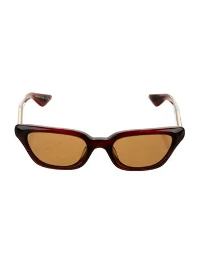 Pre-owned Khaite Cat-eye Tinted Sunglasses In Red