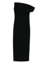 Khaite Wool And Silk Blend Dress In Black