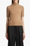 Khaite Cecil High-neck Cashmere Top In Camel