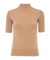 Khaite Cecil High-neck Cashmere Top In Multi
