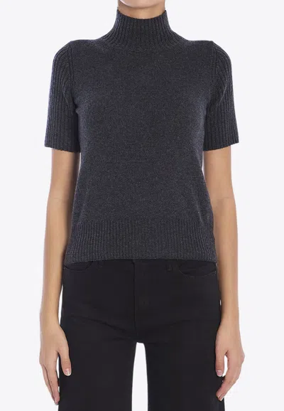 KHAITE CECIL SHORT-SLEEVED CASHMERE SWEATER