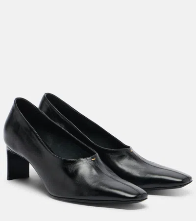 Khaite Cecilia Leather Pumps In Black