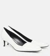 Khaite Celia 50 Leather Pumps In White