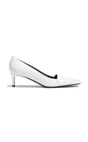 Khaite Celia Leather Pumps In White