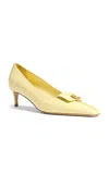 Khaite Celia Pocket Pump 50 In Yellow