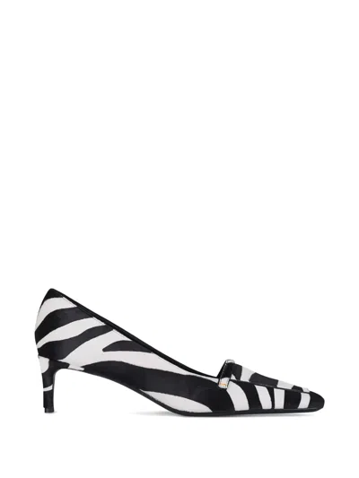 Khaite Celia Zebra-print Pumps In Black