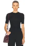 Khaite Celina Ribbed-knit Wool-blend Top In Black