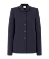 Khaite Celton Wool Casual Jacket In Blue