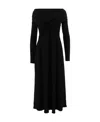 Khaite Cerna Off-shoulder Midi Dress