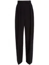 Khaite Cessie Pleated High-waisted Trousers