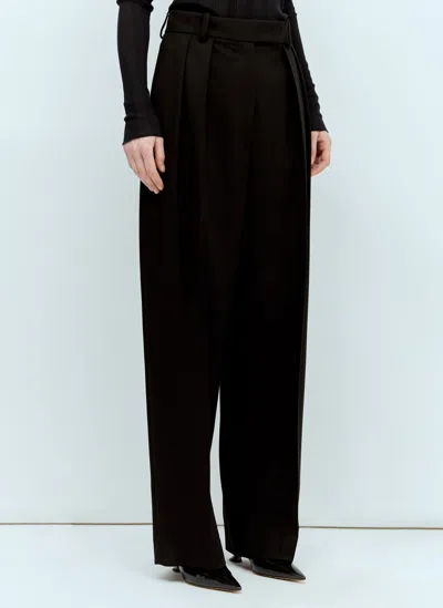 Khaite Cessie Tailored Trousers In Black