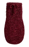 Khaite Chai Hand-knit Maxi Skirt In Red