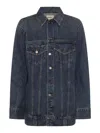 Khaite Ross Oversized Denim Jacket In Blue