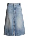 Khaite Charlene Cotton Denim Maxi Skirt