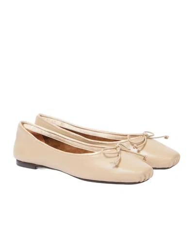 KHAITE CHARLOTTE LEATHER BALLET FLATS
