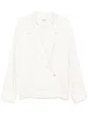 Khaite Long-sleeved Shirt In White