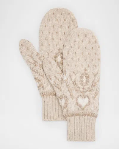 Khaite Christel Cashmere Mittens In Neutral