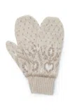 Khaite Christel Cashmere Mittens In Neutral