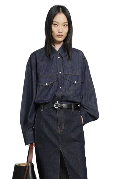 Khaite Christensen Shirt In Blue