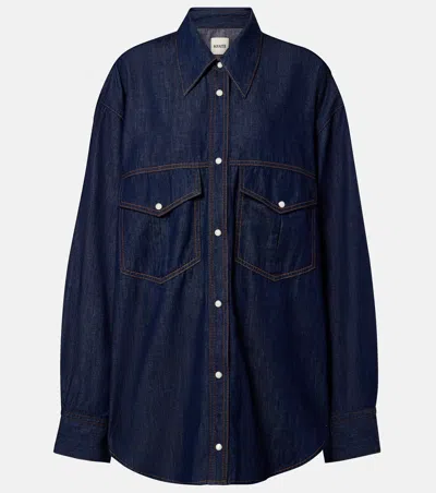 Khaite Christensen Shirt In Blue