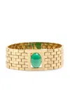 Khaite Chronos 18k Gold-plated Bracelet In Green