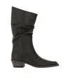 Khaite Chunky-heeled Ankle Boots In Black