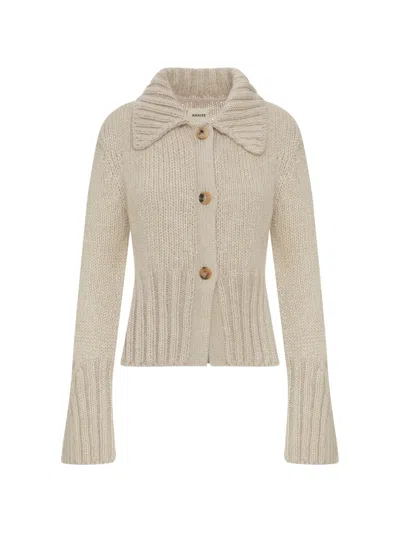 Khaite Chunky-knit Cardigan In Neutral