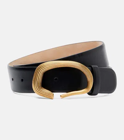 Khaite Churro Leather Belt In Black