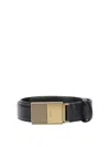 Khaite Crocodile Embossed Belt In Black