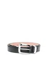 Khaite Benny Leather Belt In Black