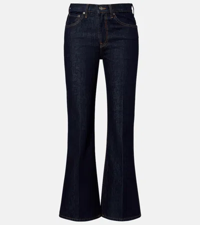 Khaite Clara Flared Jeans In Blue