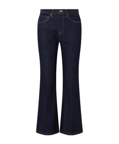 Khaite Clara Mid-rise Flared Jeans In Multi