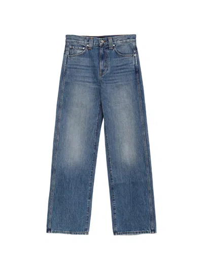 Khaite Classic Jeans With Belt Loops And Five Pockets - Size 26 In Blu