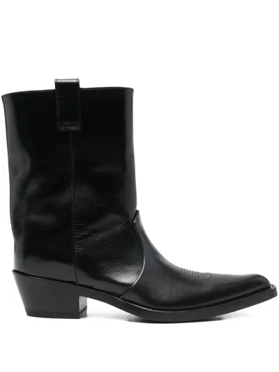 Khaite "clive" Ankle Boot 35 In Black