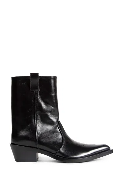 Khaite Clive Ankle Boots In Black