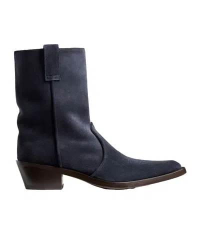 Khaite Clive Ankle Boots In Animal Print