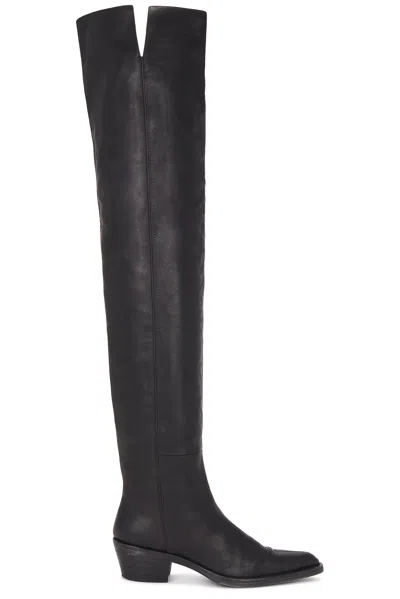 Khaite Clive Over The Knee Boot In Black