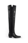Khaite Clive 35 Leather Over-the-knee Boots In Black
