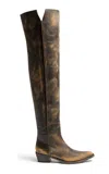 Khaite Clive Over-the-knee Leather Boots In Black