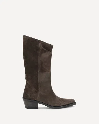Khaite Clive Suede Boots In Brown