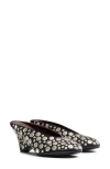 Khaite 70mm Metallic-studded Heeled Mules In Black