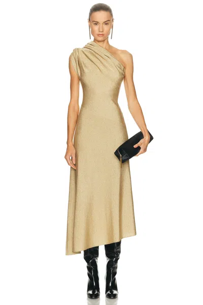 Khaite Coast Dress In Gold