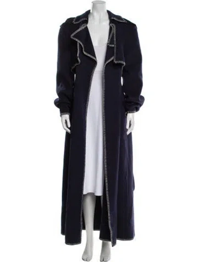 Pre-owned Khaite Coat In Blue