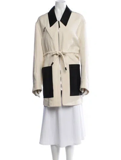Pre-owned Khaite Coat In Neutral