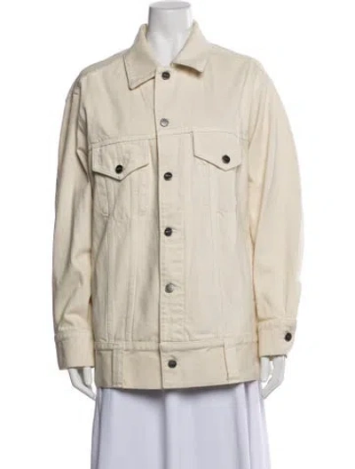Pre-owned Khaite Coat In Neutral