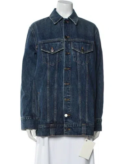 Pre-owned Khaite Coat W/ Tags In Blue